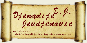 Đenadije Jevđenović vizit kartica
